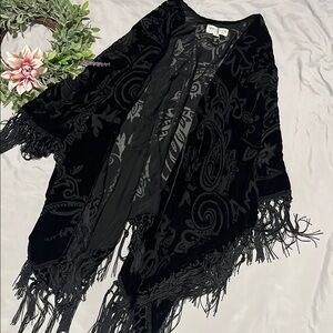 Idyllwind Black Fringe Kimono